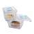 SOLIS vacuum storage container set, 2 pieces, 1000 ml and 2800 ml, clear, square, with date indicator and vacuum seal