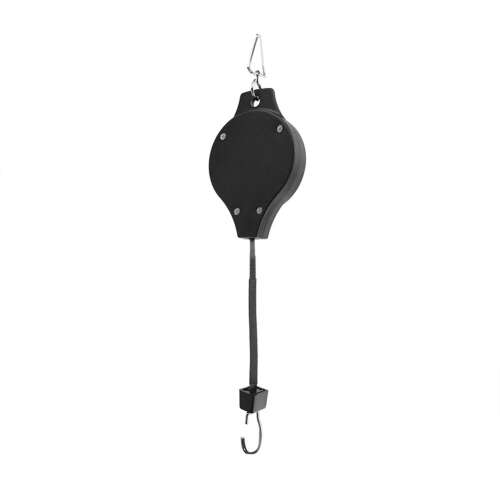 Black plant hoist, hanging plant pulley, plant lifting tool, easy access to hanging plants, 15kg capacity