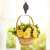 Yellow roses in a basket hanging from a plant hoist, easy access to hanging plants, plant lifting tool, 15kg capacity