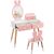 Timeless Tools Bunny Vanity Table for Kids with Mirror and Chair