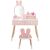 Timeless Tools Bunny Vanity Set for Kids with Mirror and Chair 131704637