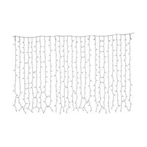 LED függöny fények, 189 LED, 2m, meleg fehér, villogó, H&S - Nonbrand Fényfüzér