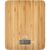 Widok z góry wagi kuchennej bambusowej JATA MOD. 720