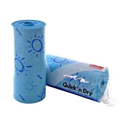 Vileda Quick'n Dry kék mosogatórongy tekercs, 10m 