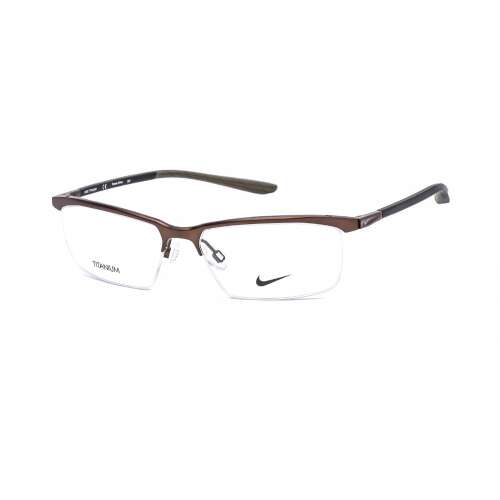 Nike 6073 szemüvegkeret szatén Walnut/fekete / Clear lencsék Unisex férfi női 33588985