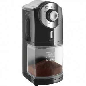 Melitta Molino coffee grinder, black, with ground coffee - Melitta