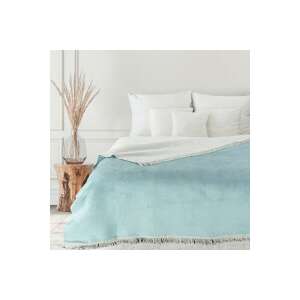 Eurofirany kétoldalas takaró krémszínben, 150x200 cm, rojtokkal - Pléd