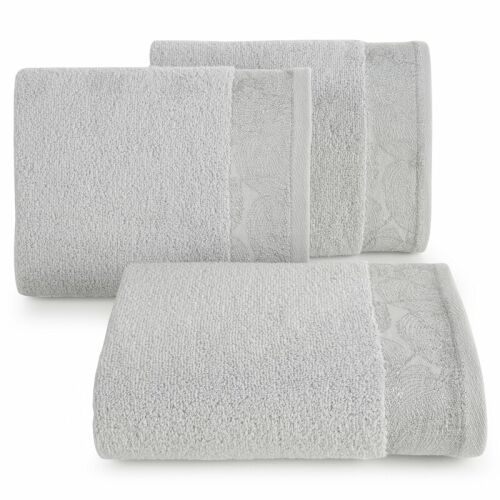 Agis Jacquard Ezüstszürke Törölköző Szett - 70x140 cm - Törölköző