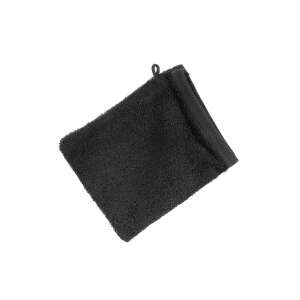 Fekete mosdókesztyű, 16x21 cm, 500 g/m2, 100% pamut, Eurofirany - Baba Fürdetés & Ápolás