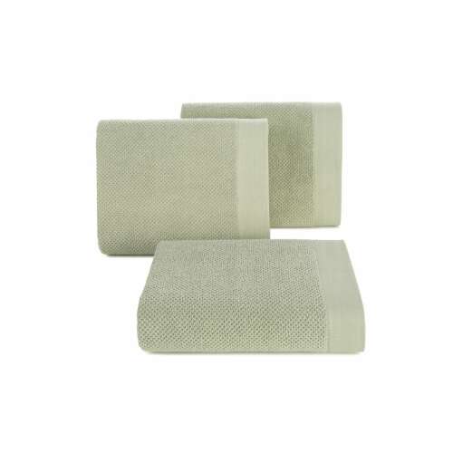 Eurofirany világoszöld rizs szerkezetű pamut törölköző, 50x90 cm