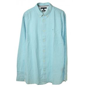 Tommy Hilfiger Világoskék Kockás Férfi Ing - Hosszú Ujjú - XL 130283886 - Férfi ing