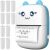 Izoxis mini Bluetooth thermal printer, with 11 rolls of thermal paper 85844516