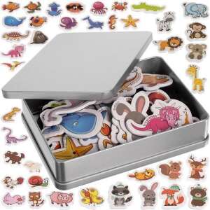 40-piece Animal Fridge Magnet Set