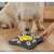 Dog playing with Purlov interactive dog puzzle toy on floor
