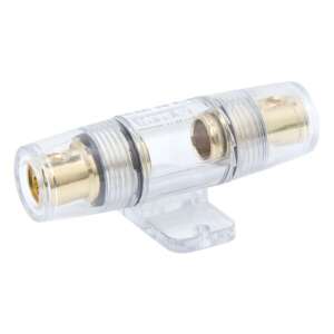 10 x 37 mm fuse holder, gold plated, transparent, for car audio - Car electronic