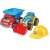 Construction toy set with dump truck, tractor and safety helmet
