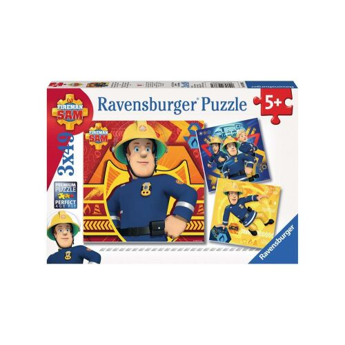 Ravensburger Tűzoltó Sam 3x49 darabos puzzle doboz - Ravensburger