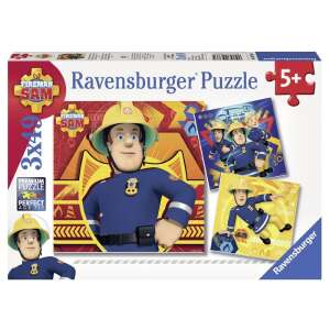 Ravensburger: Sam a tűzoltó 3 x 49 darabos puzzle 85845549 Puzzle - Sam a tűzoltó