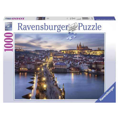 Puzzle Ravensburger 1000 elementów - Praga nocą