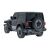 Rear angled view of a black Távirányítós autó 1:24 JEEP Wrangler Rubicon remote control car