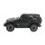 Side view of a black Távirányítós autó 1:24 JEEP Wrangler Rubicon remote control car