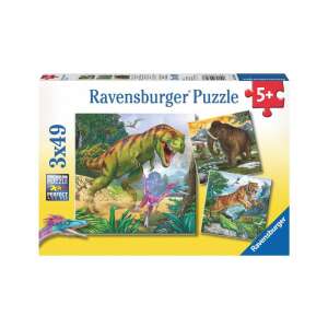 Ravensburger: Dinoszauruszok 3 x 49 darabos puzzle 85846007 Puzzle - Sport - Állatok