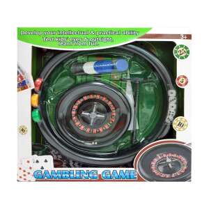 Joc de societate ruleta pentru copii, include roata de ruletă, jetoane, zaruri și cărți - Ruleta