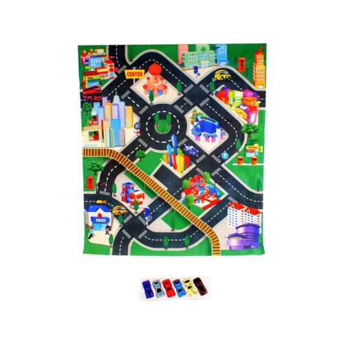 Farm Spielteppich für Autos, Spielteppich für Spielzeugautos, Spielteppich für Spielzeugfahrzeuge, Spielteppich für Spielzeuglastwagen, Spielteppich für Spielzeugtraktoren, Spielteppich für Spielzeugbaufahrzeuge