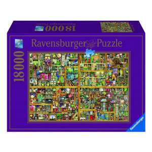 Ravensburger: Puzzle 18 000 db - Varázslatos könyves szekrény 85846619 Puzzle - Épület - Fantázia