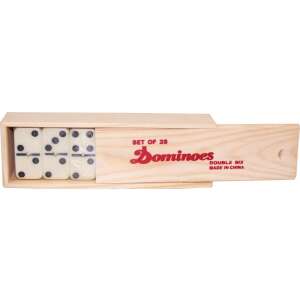 Sada 28 domino v drevenom boxe - Dominá, šachy