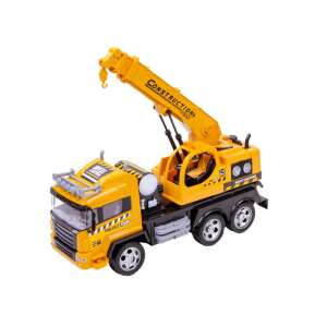Żółty samochód ciężarowy z dźwigiem sterowany pilotem, 37 cm - Pojazd zdalnie sterowany