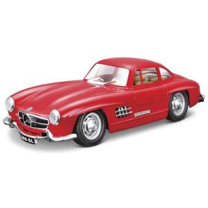 Model samochodu Bburago Mercedes-Benz 300 SL 1954 w skali 1:24, czerwony - Model, makieta