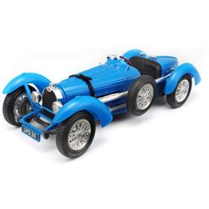 Bburago 1/18 scale model Bugatti TYPE 59 race car in blue, front view - Model, mock-up