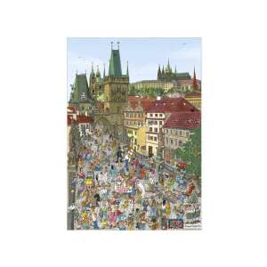 Puzzle Dino 500 piese, Podul Carol, Praga, Cehia - Puzzle 3D & Puzzle cu burete