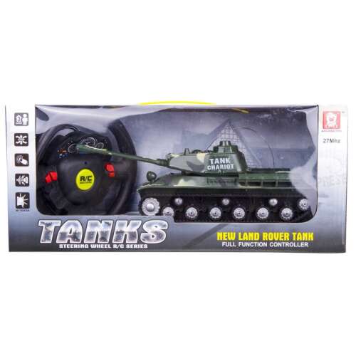 Remote control tank with steering wheel, 27MHz, New Land Rover Tank, Tank Chariot, full function controller