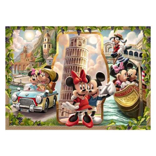 1000-Piece Puzzle - Minnie and Mickey on Vacation