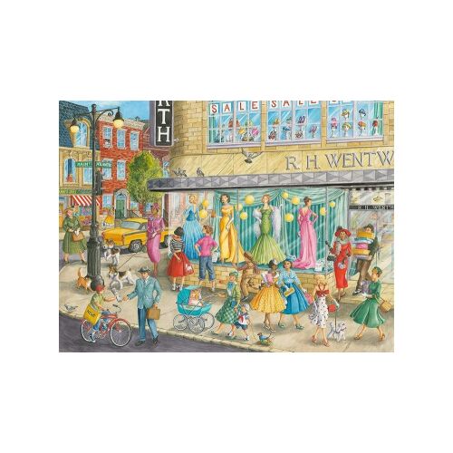 Puzzle Ravensburger Divatos Seta 1500 elementów przedstawiające scenę z modą vintage