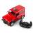 Red Land Rover Defender remote control car, 1:24 scale, with controller