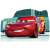 Cars 3 Lightning McQueen 54 Teile Puzzle, rotes Rennwagen in einer Garage