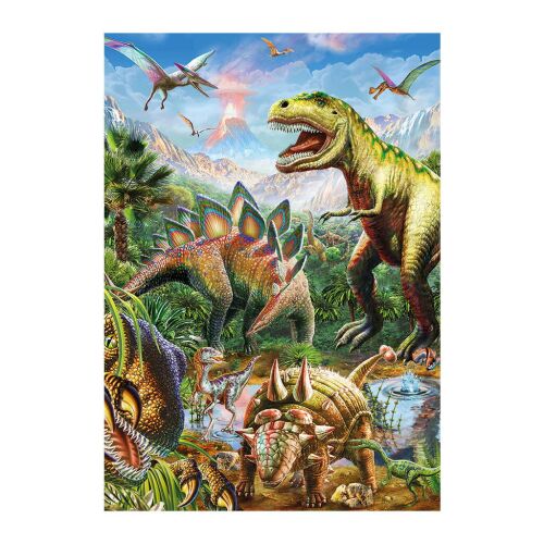 Dino Neon Dínó Lumea XXL Puzzle 100 piese imagine completă