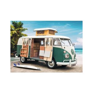 Puzzle Volkswagen T1 Camper Van, 1000 dielikov, plážová scéna - Ravensburger Puzzle