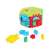 Shape sorting toy for babies, colorful cube with different shapes and colors, includes shapes and animals