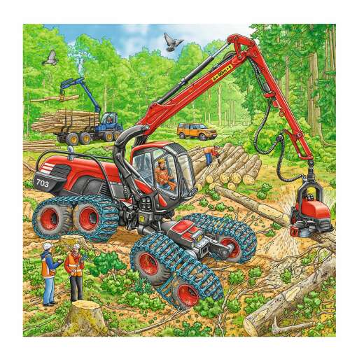 Ravensburger: Puzzle 3x49 ks - Obrovské stroje