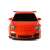 Orange Porsche GT3 RS remote control car, front close-up, 1:24 scale