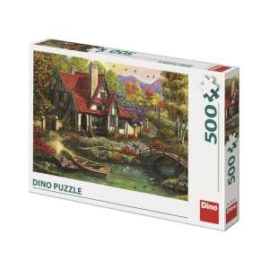 Dino Puzzle 500 db - Ház a tónál 85850640 Puzzle - Természet