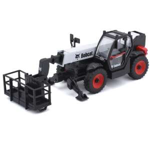 Bburago Bobcat Telescopic Lift cu Cutie în Scară 1:50, Model din Metal Turnat cu Piese din Plastic, Jucărie pentru Copii de la 3 Ani - Model, machetă