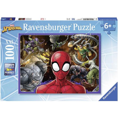Ravensburger Spiderman XXL Puzzle 100 dielikov - predná strana krabice