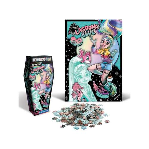 Monster High Lagoona Blue 150 elementów puzzle złożone z pudełkiem i elementami