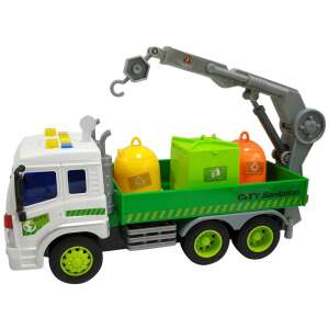 Toy garbage truck with a crane, 1:16 scale, with lights and sounds, for kids - Toy
