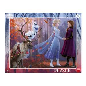 Frozen II 40-dielna skladačka s Elsou, Annou, Olafom a Svenom v lese - Puzzle